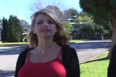 Busty Milf - Boys pick up a busty Milf on the street - sunporno.com