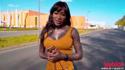 Ebony Milf - Outside Public Sex with Ebony MILF Babe - cum on tits - sunporno.com