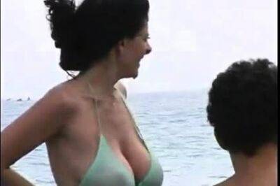 Hot MILF at beach in bikini - drtuber.com