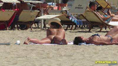 Amazing Ass Sexy Bikini Hot milf Backview at the beach - hotmovs.com