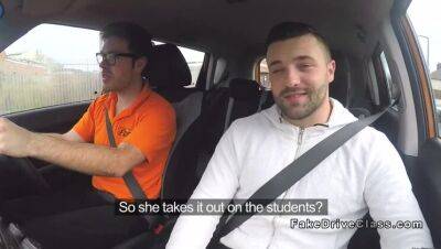 Milf examiner fucks male driving student - porntry.com - Britain