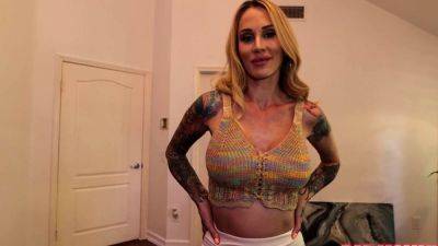 Skanky inked MILF seducing stepson POV - drtuber.com